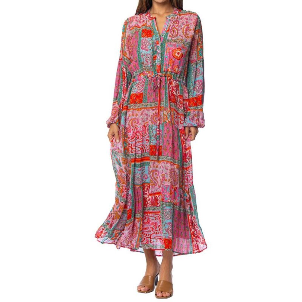 Tolani Womens  Saira Midi Dress, Red